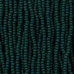 Czech Seed Beads, 11/0 - Opaque Olive Green (strung)