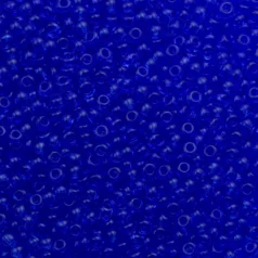Czech Seed Beads, 8/0 - Transparent Medium Sapphire (loose)