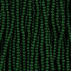 Czech Seed Beads, 11/0 - Transparent Dark Green (strung)