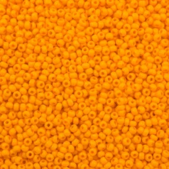 Czech Seed Beads, 10/0 - Opaque Light Orange (loose)