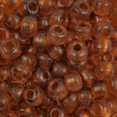 Glass Crow Bead - 9mm - Topaz