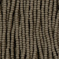 Czech Seed Beads, 11/0 – Opaque Matt Grey (strung)
