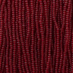 Czech Seed Beads, 11/0 - Transparent Red (strung)