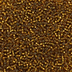 Czech Seed Beads, 10/0 - Silverlined Brown (loose)