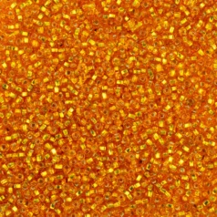 Czech Seed Beads, 10/0 - Silverlined Dark Yellow (loose)