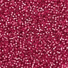 Czech Seed Beads, 10/0 - Silverlined Dyed Rose (loose)
