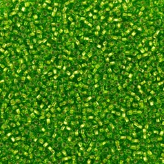 Czech Seed Beads, 10/0 - Silverlined Chartreuse (loose)