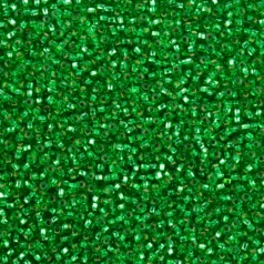 Czech Seed Beads, 10/0 - Silverlined Peridot (loose)