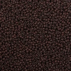 Czech Seed Beads, 10/0 - Opaque Matt Dark Brown (loose)