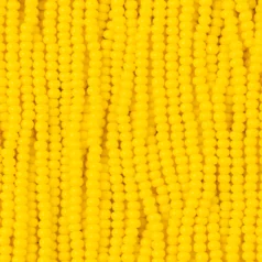 Czech Seed Beads, 11/0 - Opaque Light Yellow (strung)