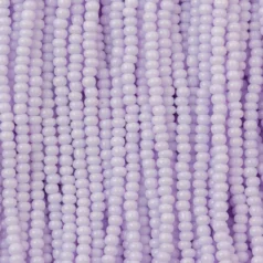 Czech Seed Beads, 11/0 - Opaque Lilac (strung)