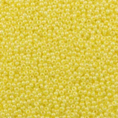 Czech Seed Beads, 10/0 - Pearlized Yellow (loose)