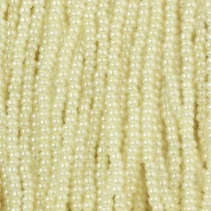 Czech Seed Beads, 11/0 - Pearlized Off-White (strung)