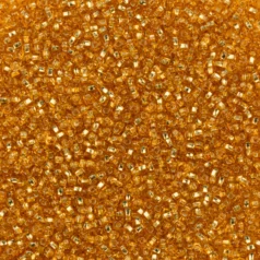 Czech Seed Beads, 10/0 - Silverlined Dark Gold (topaz) (loose)