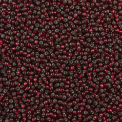 Czech Seed Beads, 10/0 - Silverlined Dark Red (loose)