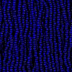 Czech Seed Beads, 11/0 - Silverlined Cobalt (strung)
