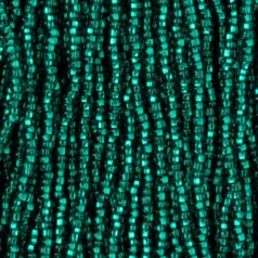 Czech Seed Beads, 11/0 - Silverlined Teal (strung)