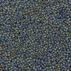 Czech Seed Beads, 10/0 - Transparent Matt Dark Blue AB (loose)