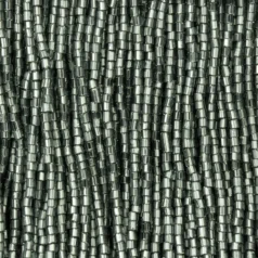 Czech Seed Beads, 10/0, 2-Cut - Silverlined Grey (strung)