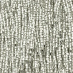 Czech Seed Beads, 10/0, 2-Cut - Silverlined Crystal (strung)