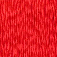 Czech Seed Beads, 13/0 - Opaque light Red (strung)