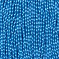 Czech Seed Beads, 11/0 - PermaLux Dyed Chalk light Blue (strung)
