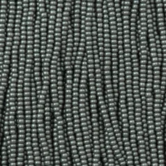 Czech Seed Beads, 11/0 - PermaLux Dyed Chalk Grey (strung)