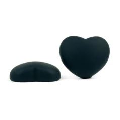 Resin Matt Heart Cabochon -Navy Blue
