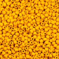 Wooden crow beads 6/4.8mm Yellow Laccured