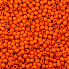 Wooden crow beads 6/4.8mm Orange Laccured