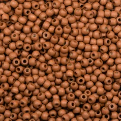 Wooden crow beads 6/4.8mm light brown Laccured