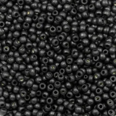 Wooden crow beads 6/4.8mm black Laccured