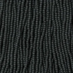 Czech Seed Beads, 11/0 - Opaque Matt Black (strung)