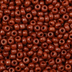 Czech Seed Beads, 6/0 - Opaque Brown (loose)