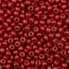 Czech Seed Beads, 6/0 - Opaque Dark Red (loose)