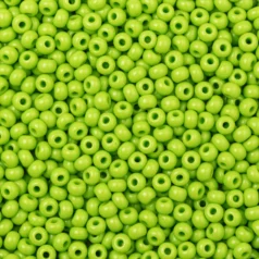 Czech Seed Beads, 8/0 - Opaque Pale Green (loose)