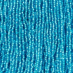 Czech Seed Beads, 11/0 - Silverlined Aqua (strung)