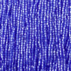 Czech Seed Beads, 10/0, 2-Cut - Transparent Lustre Sapphire (strung)