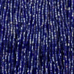 Czech Seed Beads, 10/0, 2-Cut - Transparent Lustre Cobalt (strung)