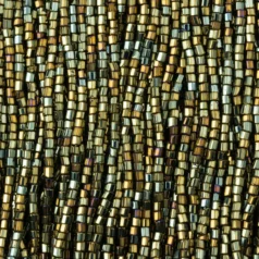 Czech Seed Beads, 10/0, 2-Cut - Iris Brown (strung)
