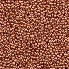 Czech Seed Beads, 10/0 – Metallic Soft Copper (loose)