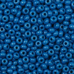Czech Seed Beads, 6/0 - Opaque Medium Blue (loose)