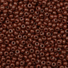 Czech Seed Beads, 8/0 - Opaque Red Coral (loose)