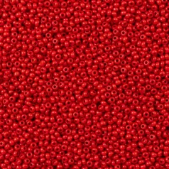 Czech Seed Beads, 10/0 - Opaque Red (loose)