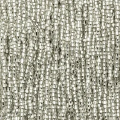 Czech Seed Beads, 12/0, 3-Cut - Silverlined Crystal (strung)