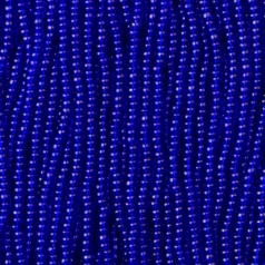Czech Seed Beads, 11/0 - Transparent Cobalt (strung)