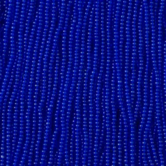 Czech Seed Beads, 13/0 - Transparent Dark Sapphire (strung)