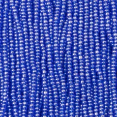 Czech Seed Beads, 11/0 - Transparent Lustre Dark Sapphire (strung)