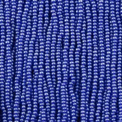 Czech Seed Beads, 11/0 - Transparent Lustre Cobalt Blue (strung)