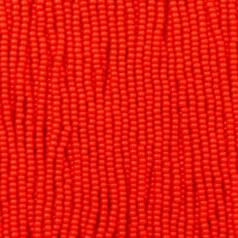 Czech Seed Beads, 11/0 - Opaque Light Red (strung)